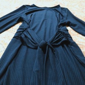 ASOS NAVY BLUE MIDI DRESS